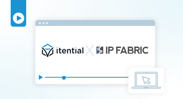 itential IP fabric integration demo