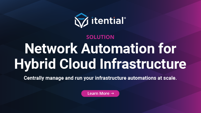 Network Automation For Hybrid Cloud Infrastructure